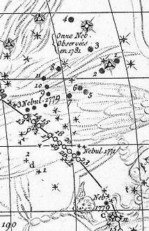 [Virgo Cluster chart, by Charles Messier]