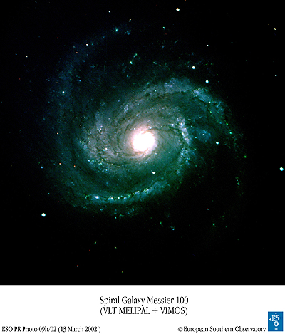 [M100 image, ESO]