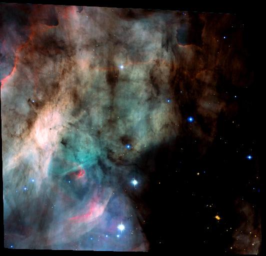 [M17 region, full HST ACS frame]