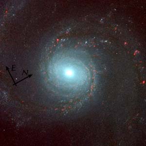 [M51 center, near-IR, HST NICMOS]
