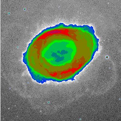 [M57 in false color, WIYN]